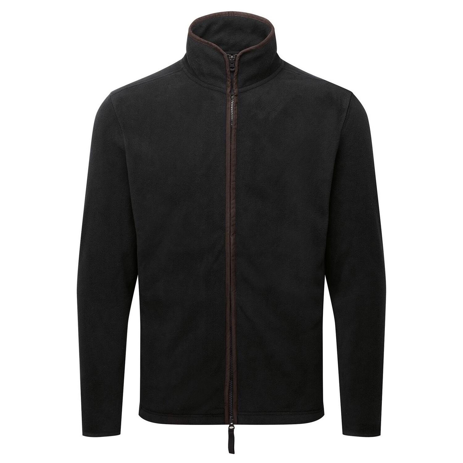 Premier - Veste Polaire Artisan Homme (noir / Marron) - Sweat-shirt - Marron|noir - 42 M/l - Decathlon