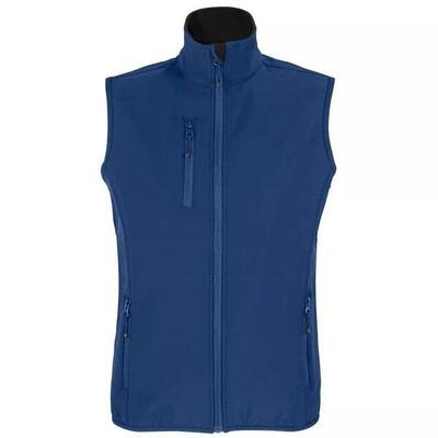 Dames falcon bodywarmer softshell met rits (peperrood)