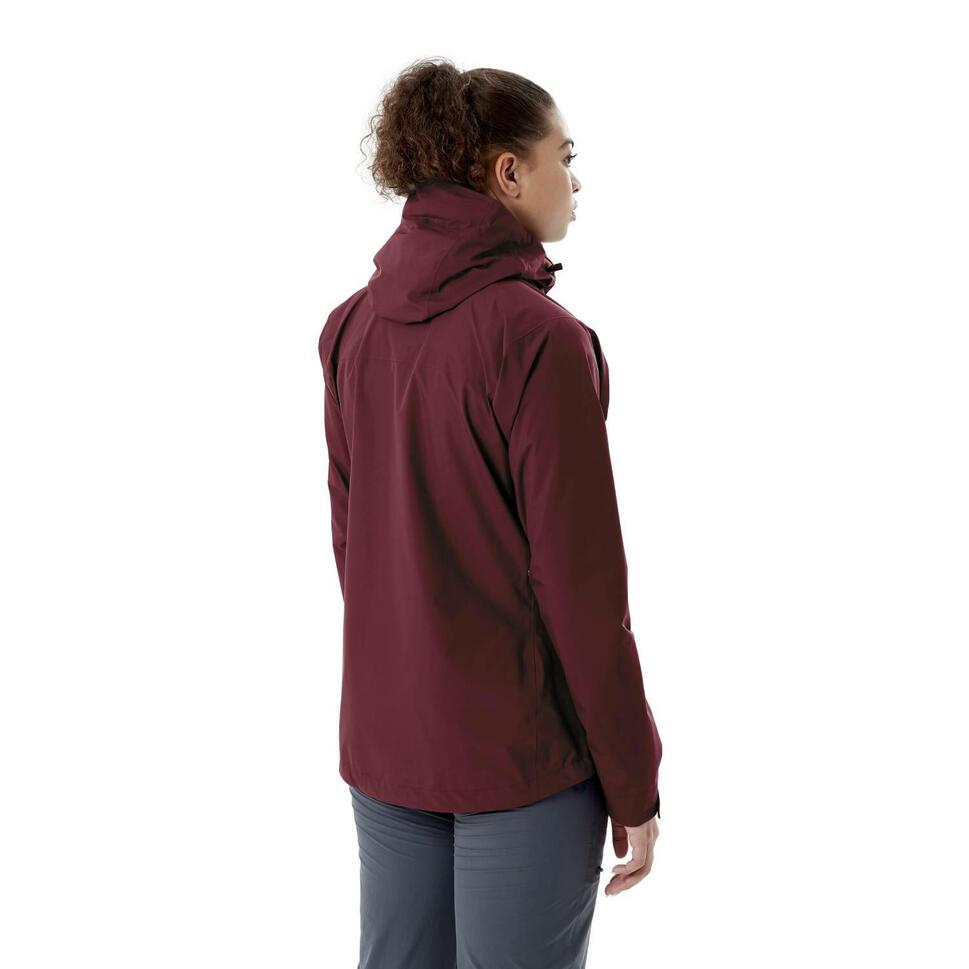 Kurtka przeciwdeszczowa damska Rab Downpour Eco Jacket z kapturem