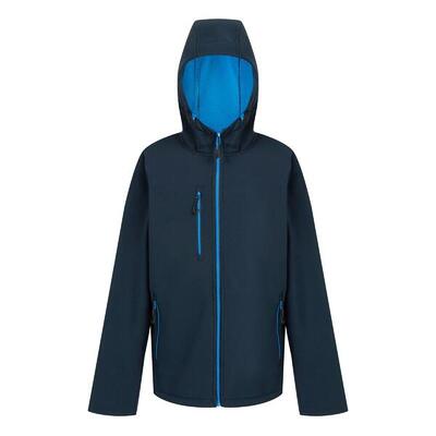 Heren navigate 2 layer soft shell jas (zwart/klassiek rood)