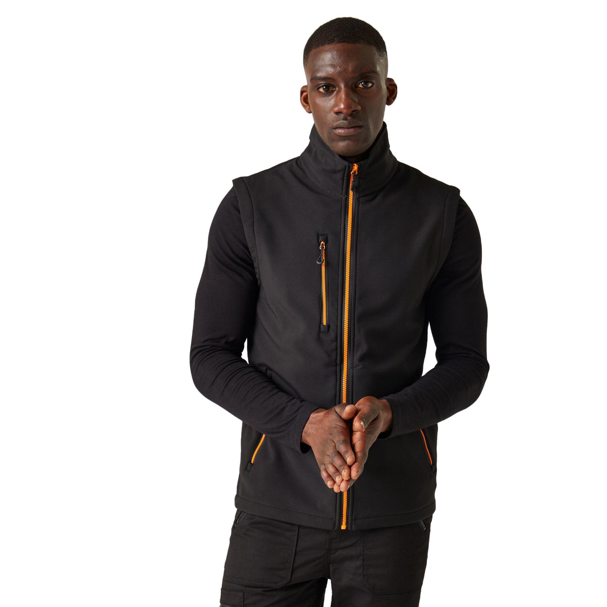 Veste Sans Manches NAVIGATE Homme (Noir / Orange Vif) 2/4