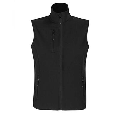 Dames falcon bodywarmer softshell met rits (zwart)