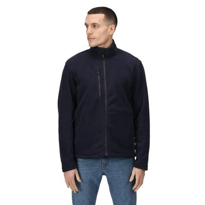 Heren eerlijkheid gemaakt gerecycled fleece jasje (zwart)
