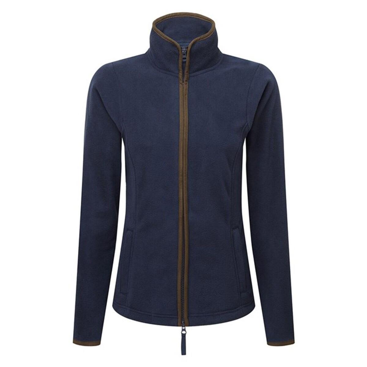 Premier - Veste Polaire Artisan Femme (bleu Marine / Marron) - Sweat-shirt - Bleu|marron - 42 M/l - Decathlon