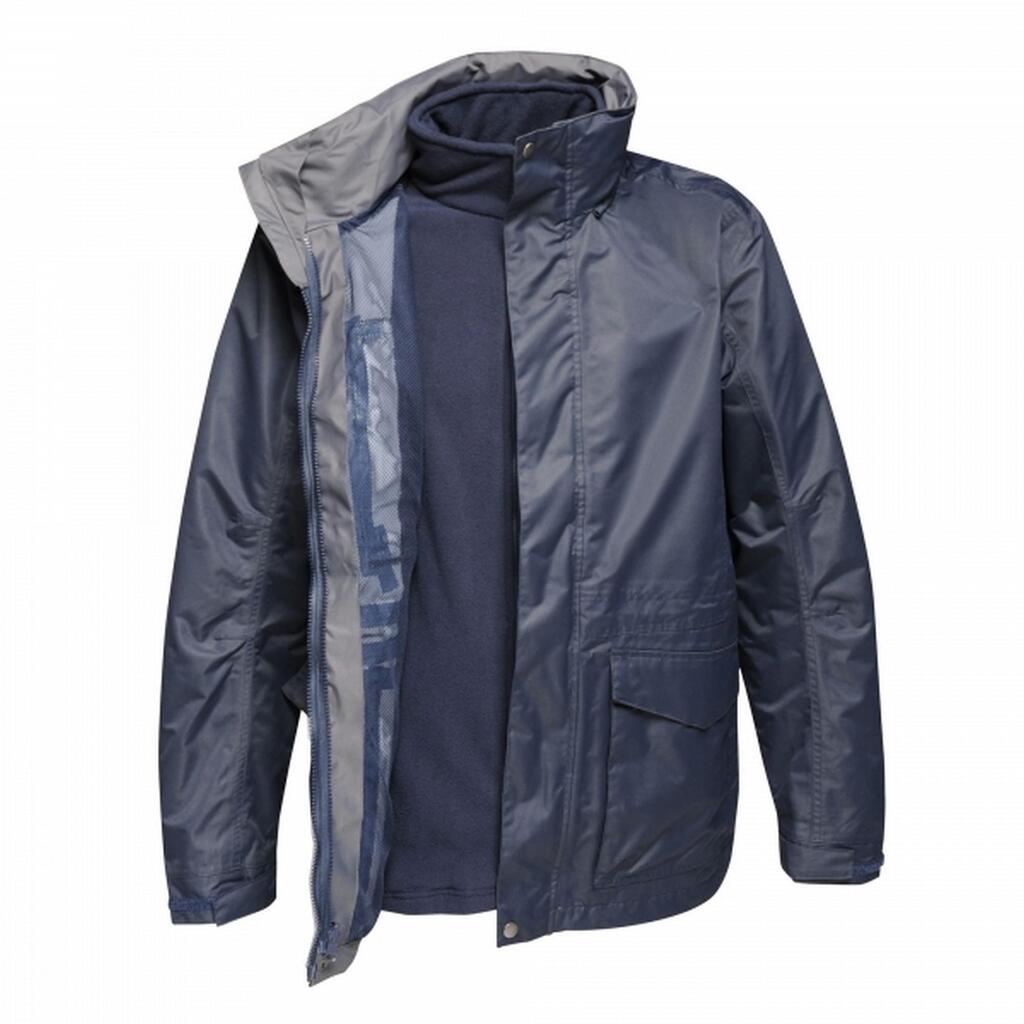 Mens Benson III Hooded Jacket (Grey Blue)