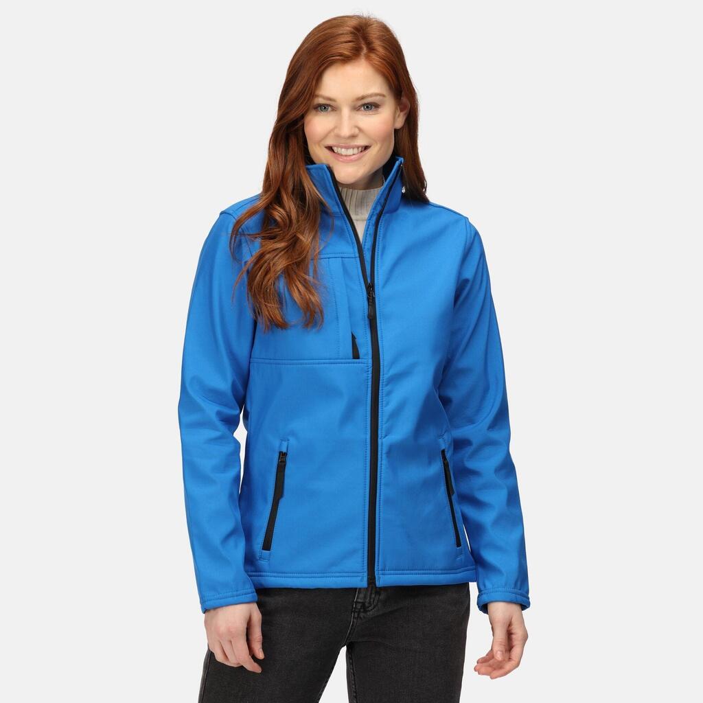 Womens/Ladies Octagon II Waterproof Soft Shell Jacket (Oxford Blue/Black)