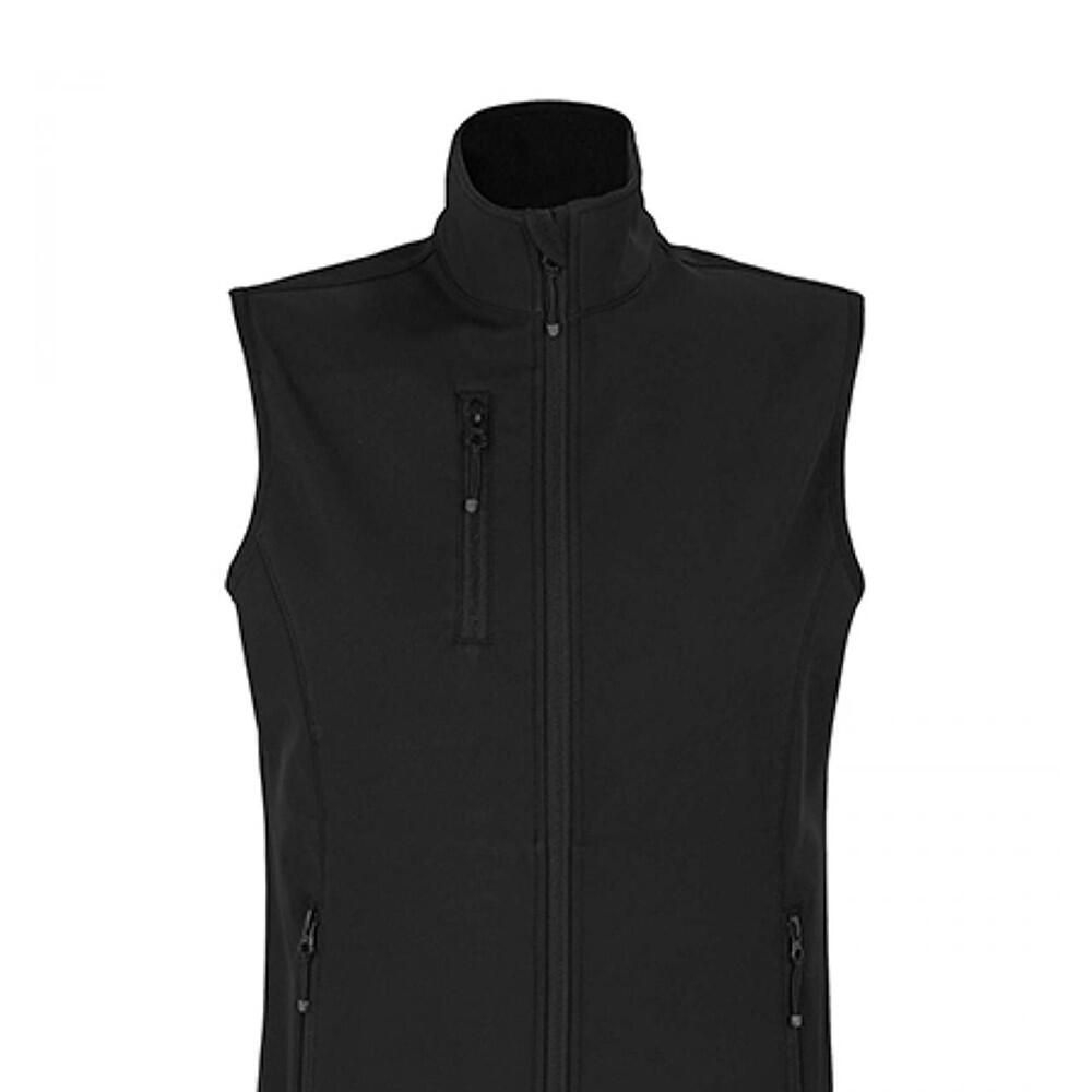 Chaleco Forro Polar Falcon de Softshell para Mujer Negro 2/3