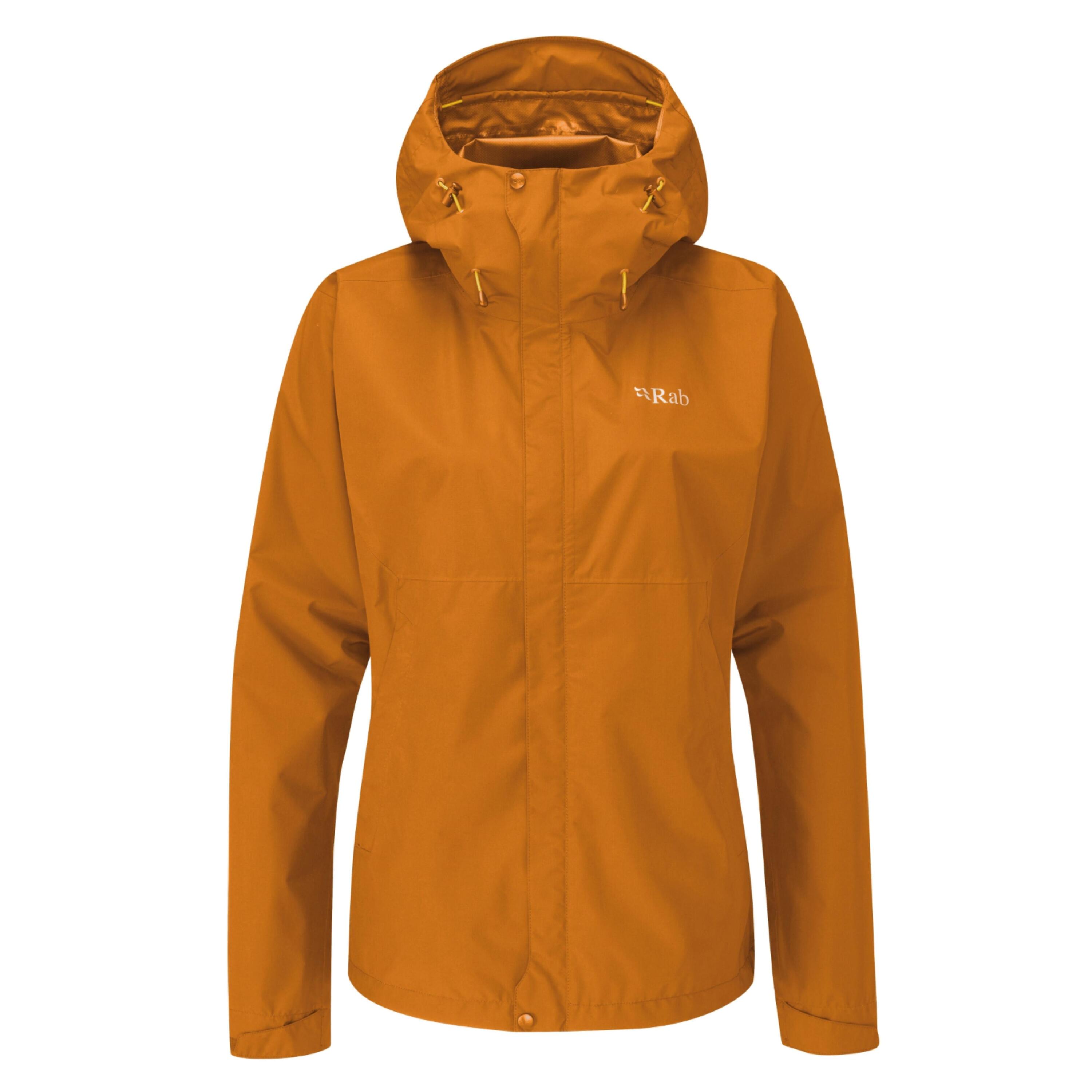 Kurtka przeciwdeszczowa damska Rab Downpour Eco Jacket z kapturem 3/7