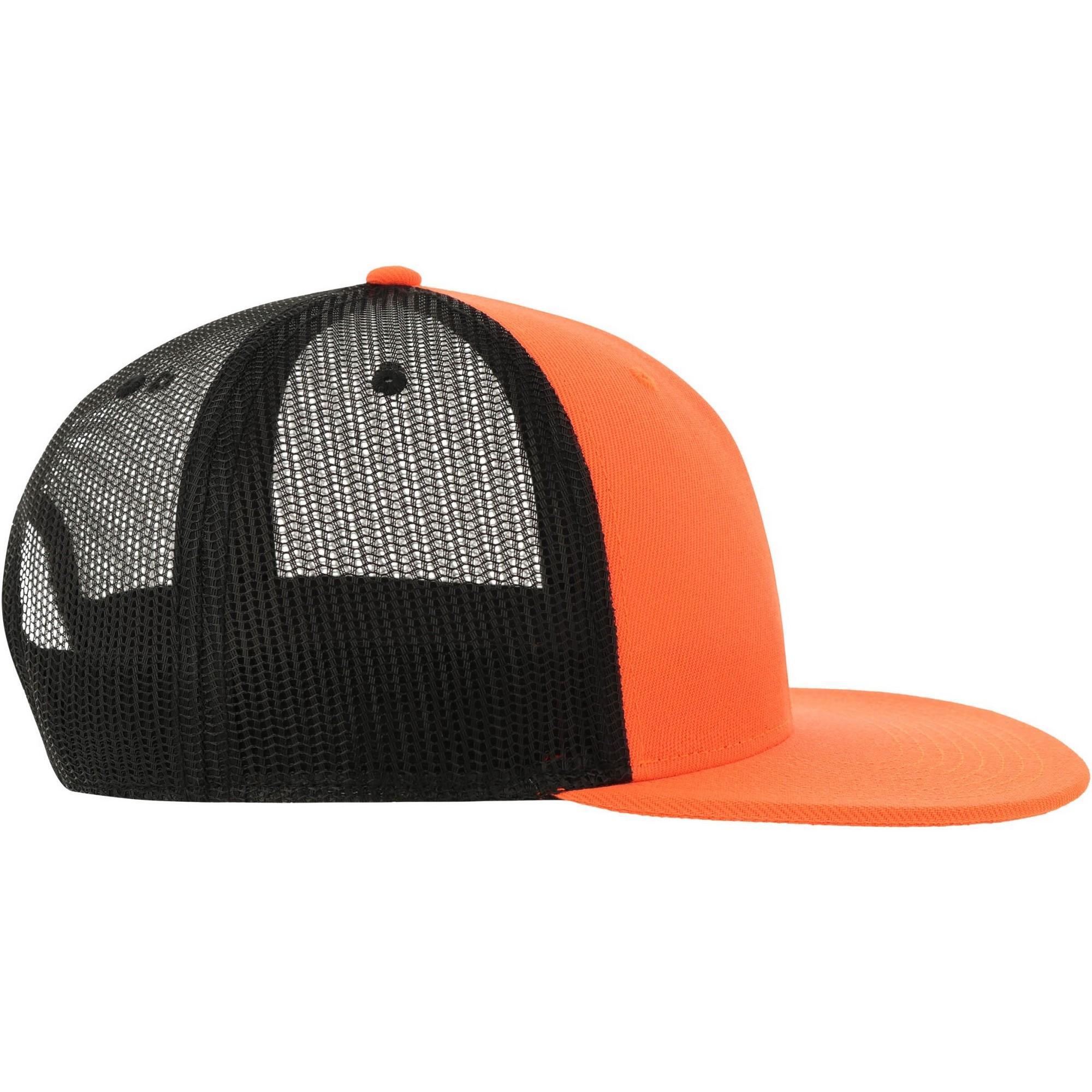Casquette Trucker Adulte (Orange / Noir) 3/3