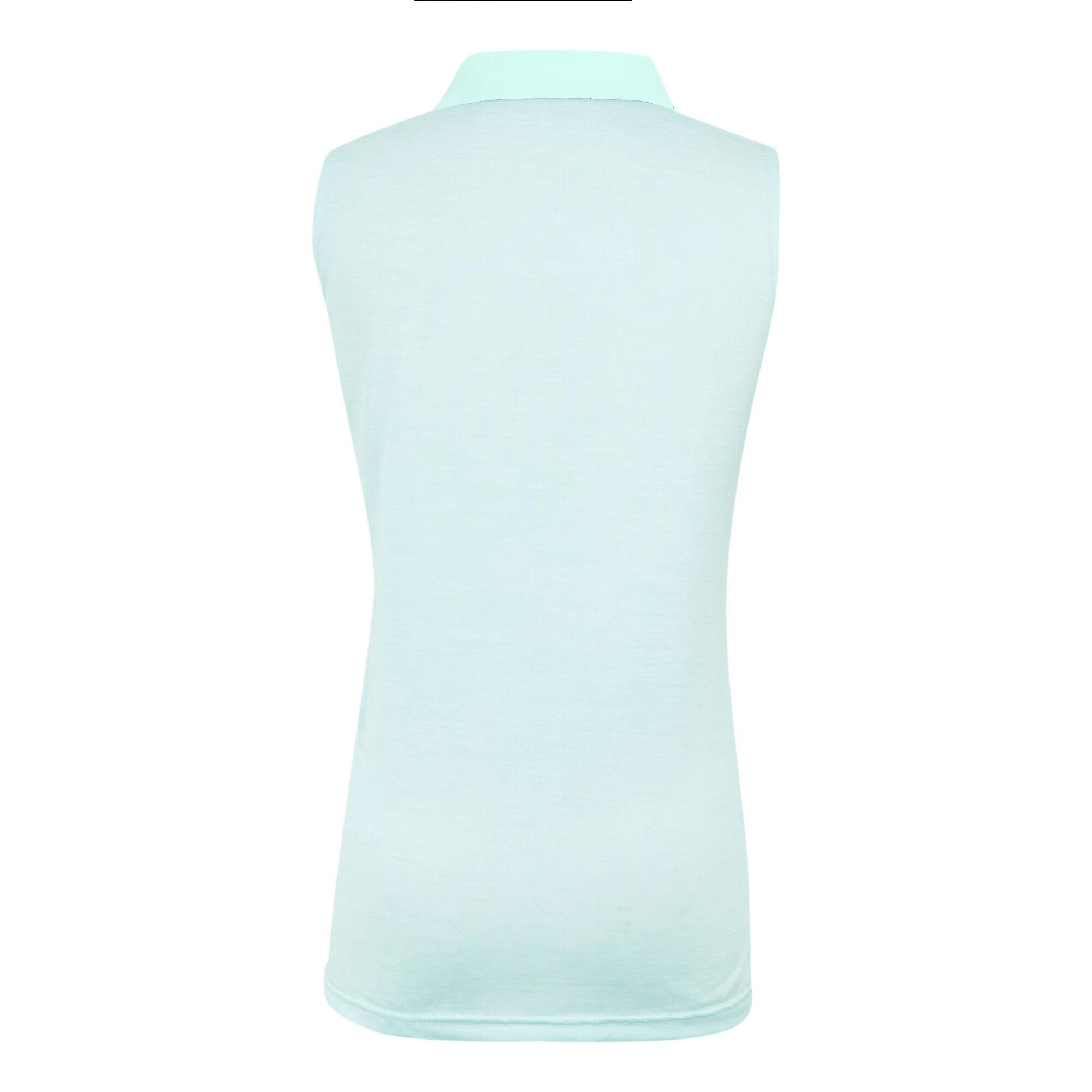 Womens/Ladies Tima II Sleeveless Polo Shirt (Icy Morn) 2/4
