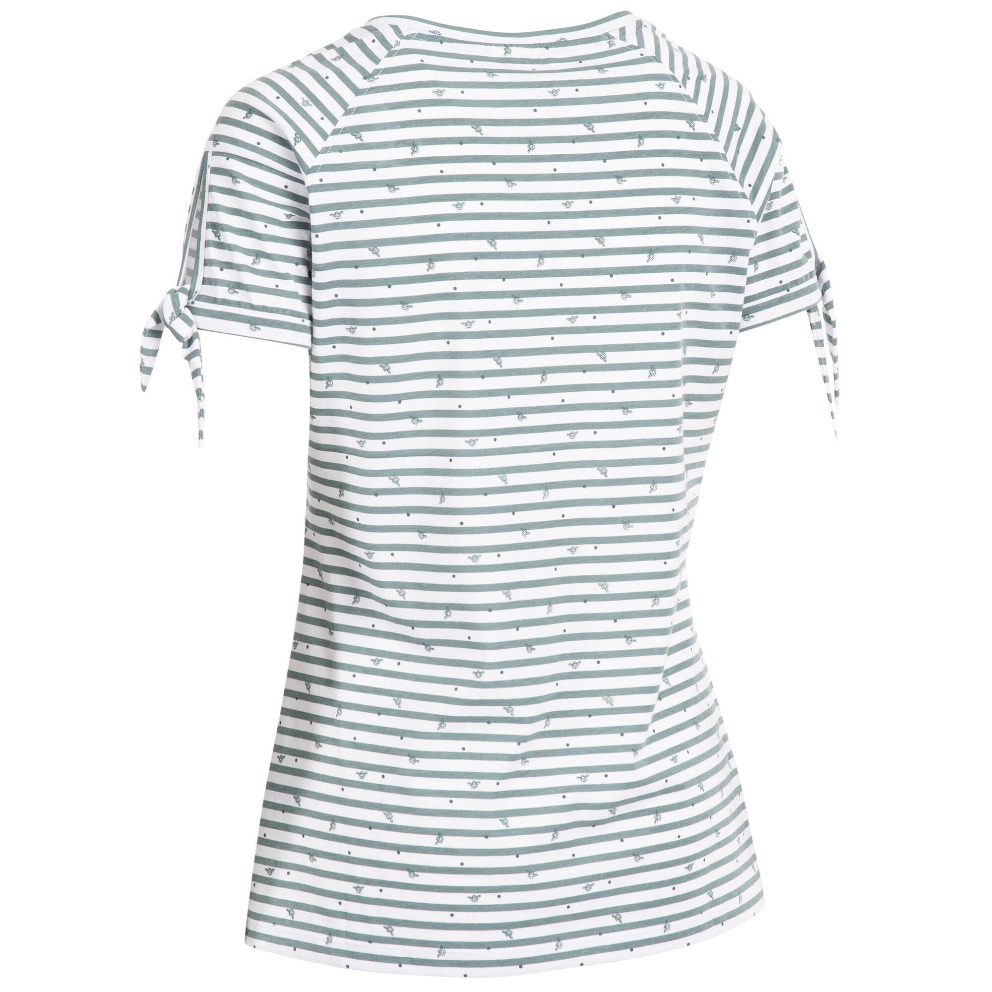 Tshirt Imprimé PENELOPE Femme (Vert Sarcelle Pâle À Rayures) 2/5