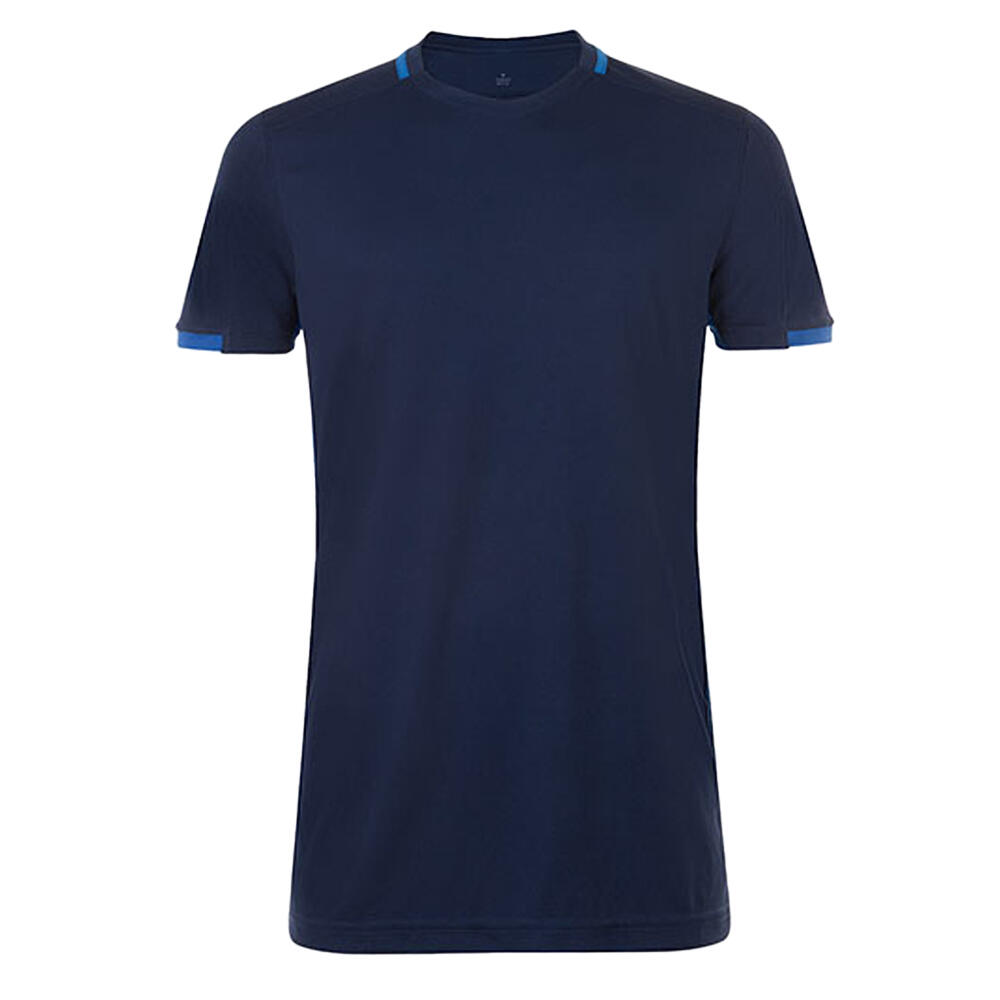 SOL'S T-Shirt clássica com contraste para homem Marinha Francesa/Royal Blue