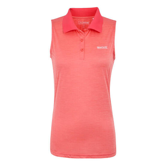 Polo Sans Manches TIMA Femme (Pêche Foncée)