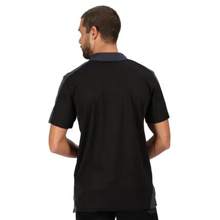 Polo CONTRAST Homme (Noir / Gris)