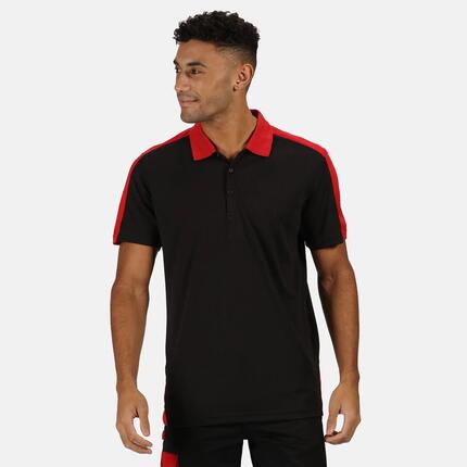 Polo CONTRAST Homme (Noir / Gris)