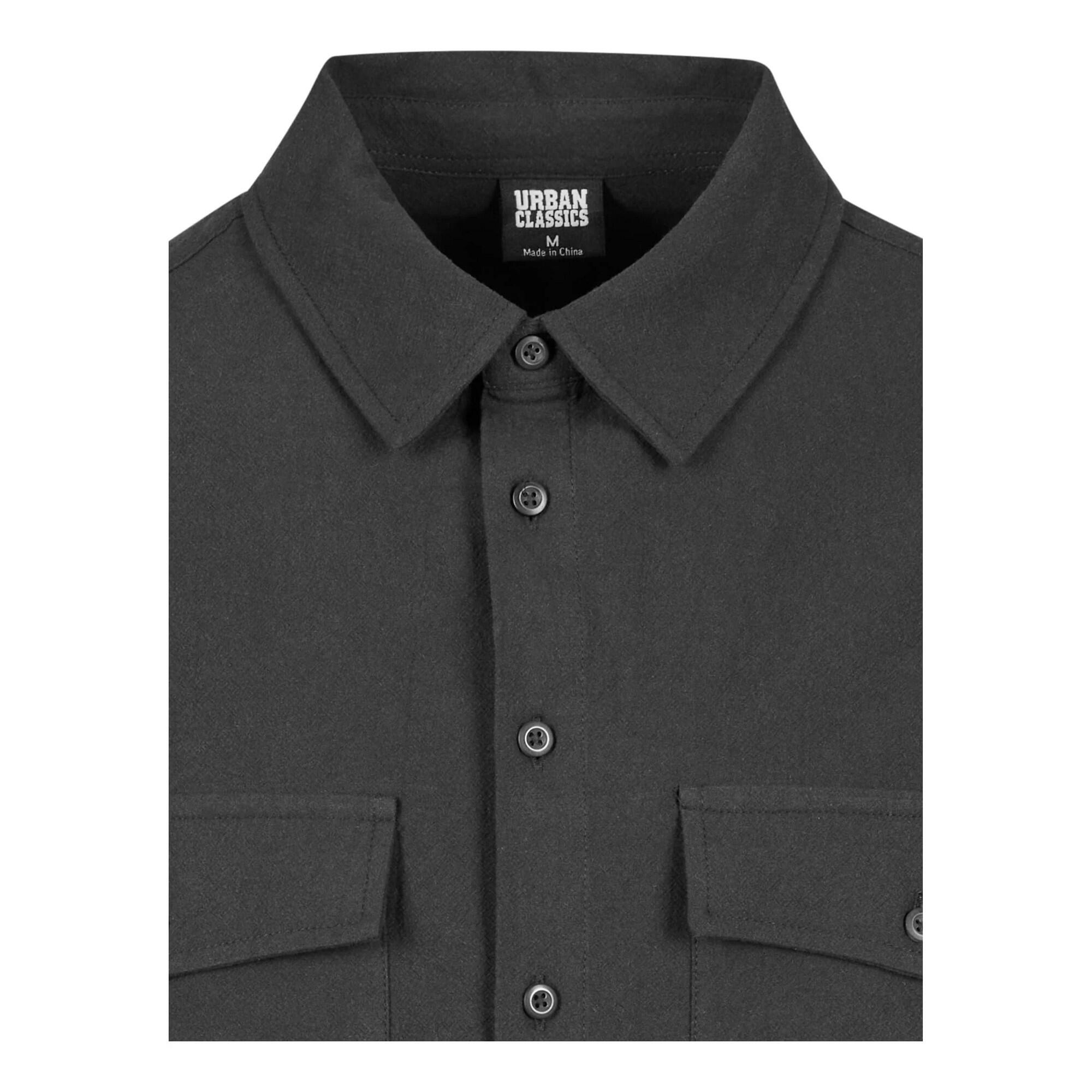 Camicia Uomo Urban Classics Basic Nero 4/4