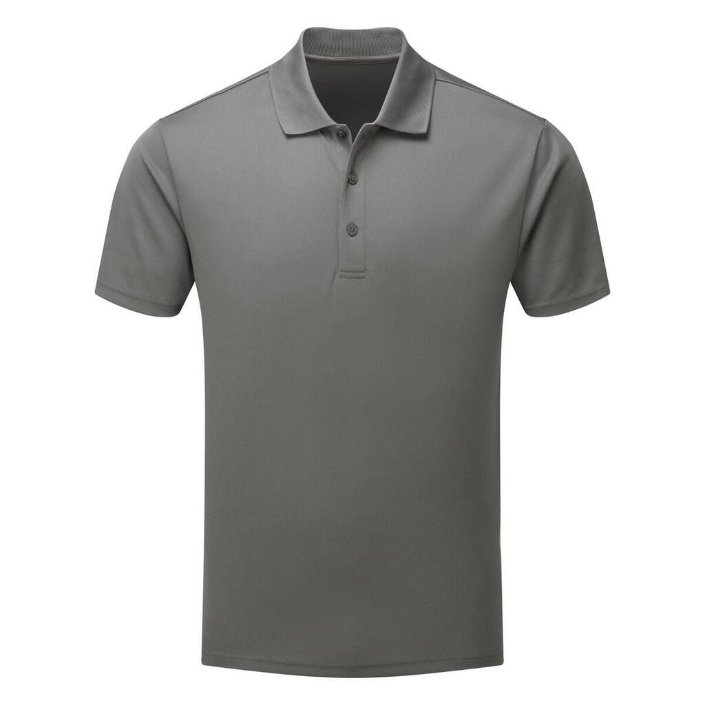 Mens Spun Dyed Polo Shirt (Dark Grey)