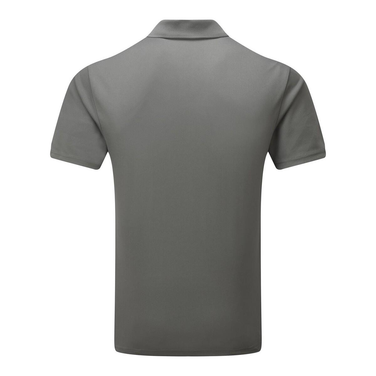 Camisa pólo para homem tingida com fiação (Cinzento Escuro) 2/4