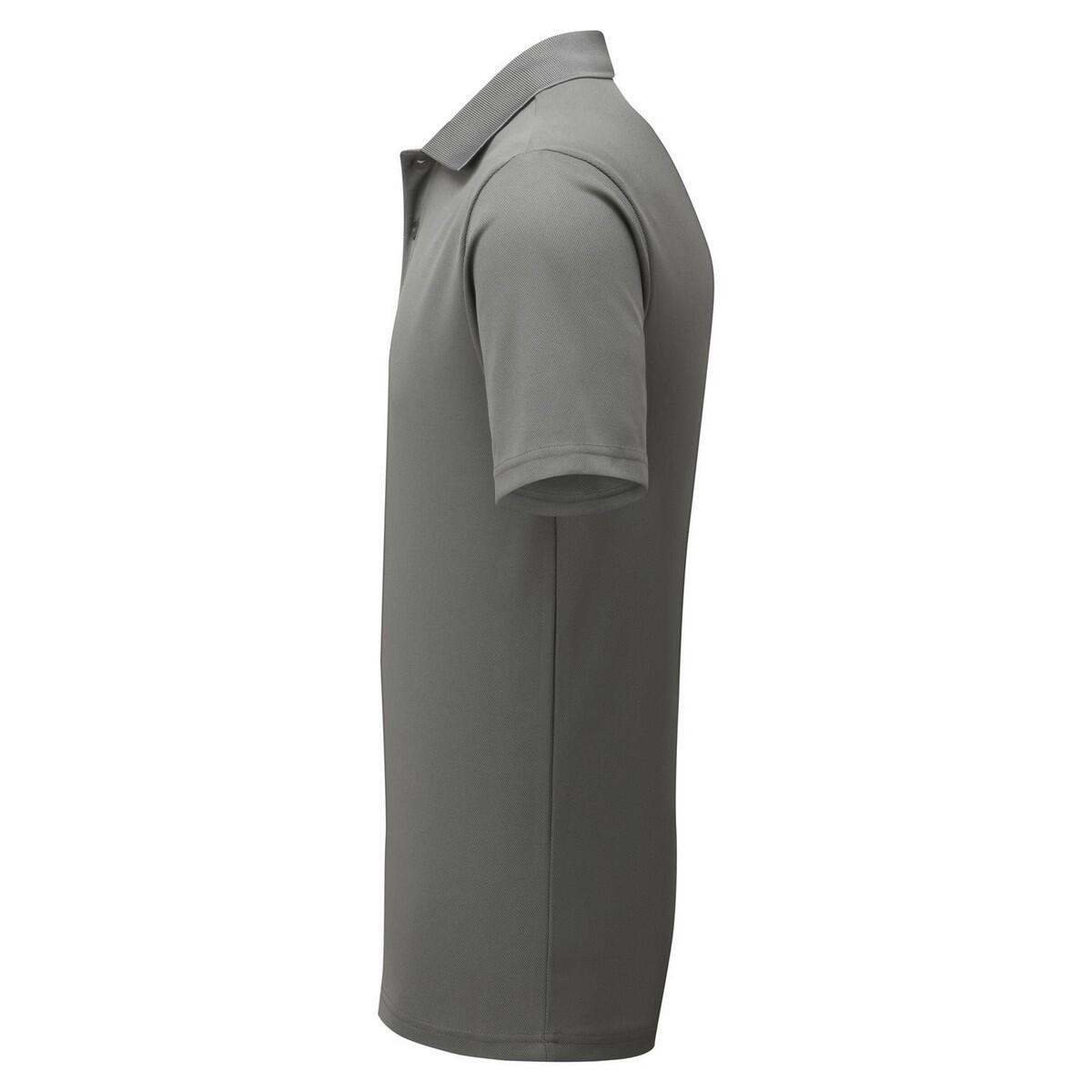 Camisa pólo para homem tingida com fiação (Cinzento Escuro) 3/4