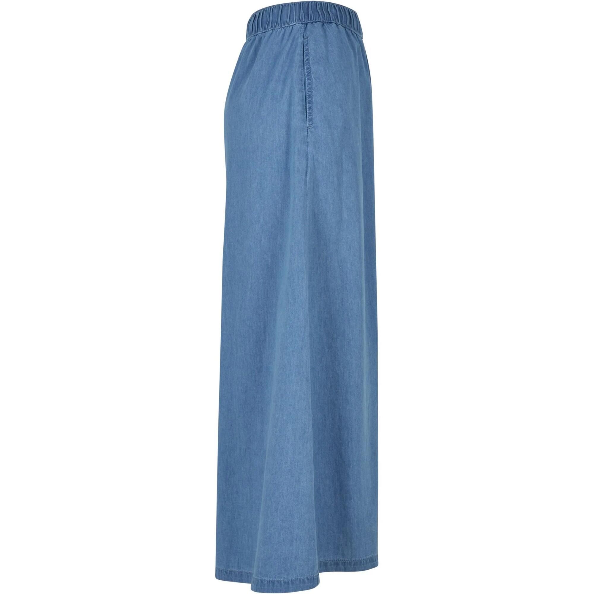 Gonna Lunga Largo Leggera Donna Urban Classics Azzurro 4/4