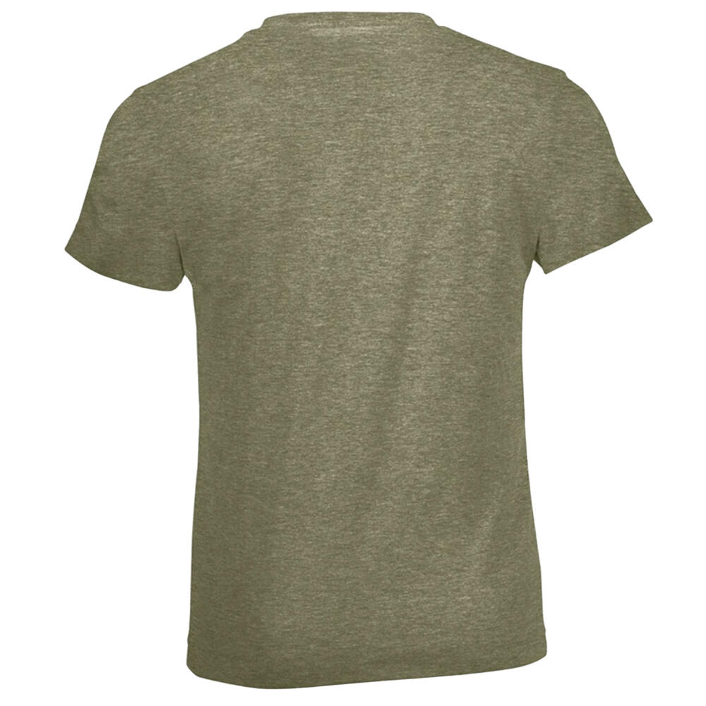 Camiseta de Jaspeado para Niños/Niñas Caqui 2/4