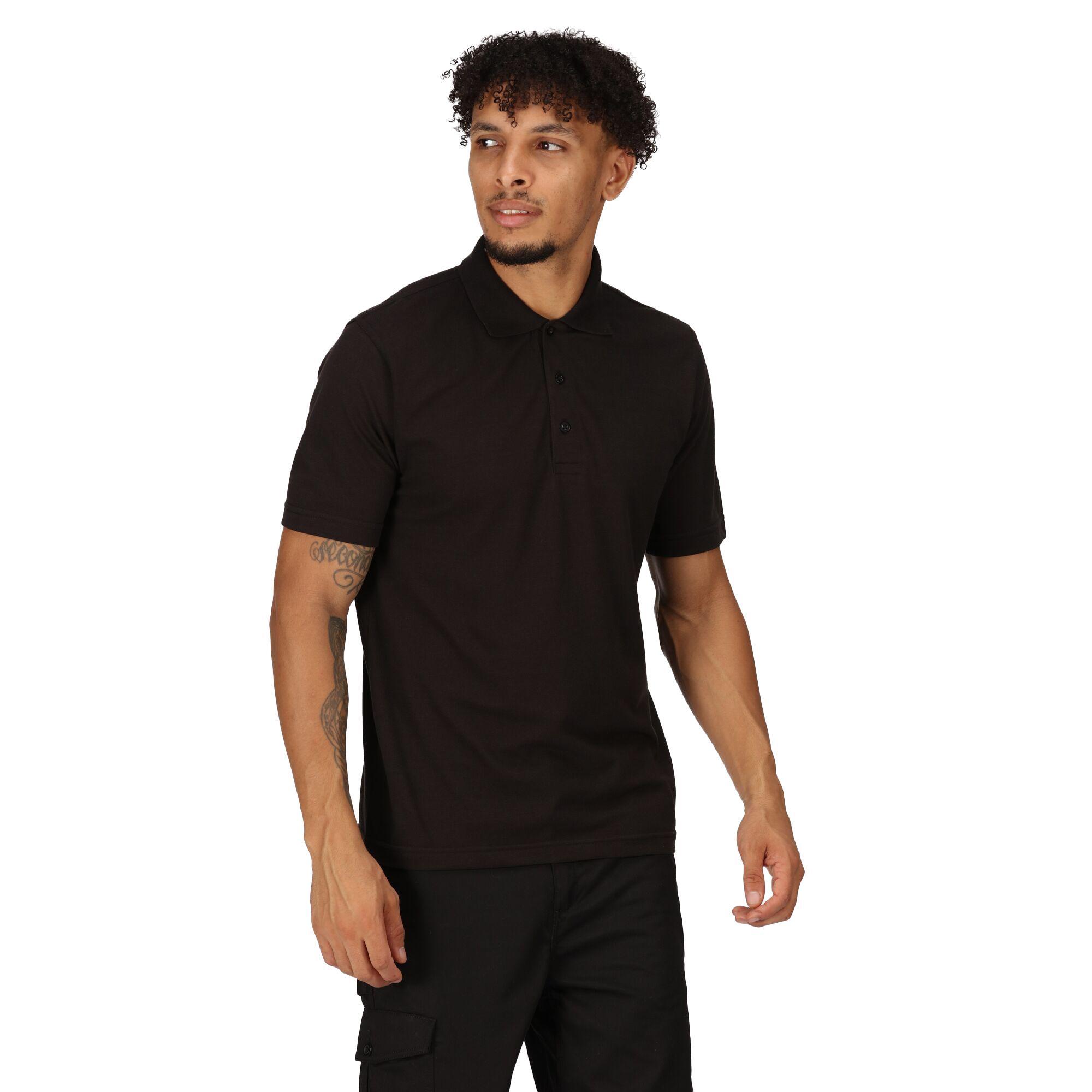 Maglietta Polo Maniche Corte Uomo Regatta Pro 65/35 Nero 3/5