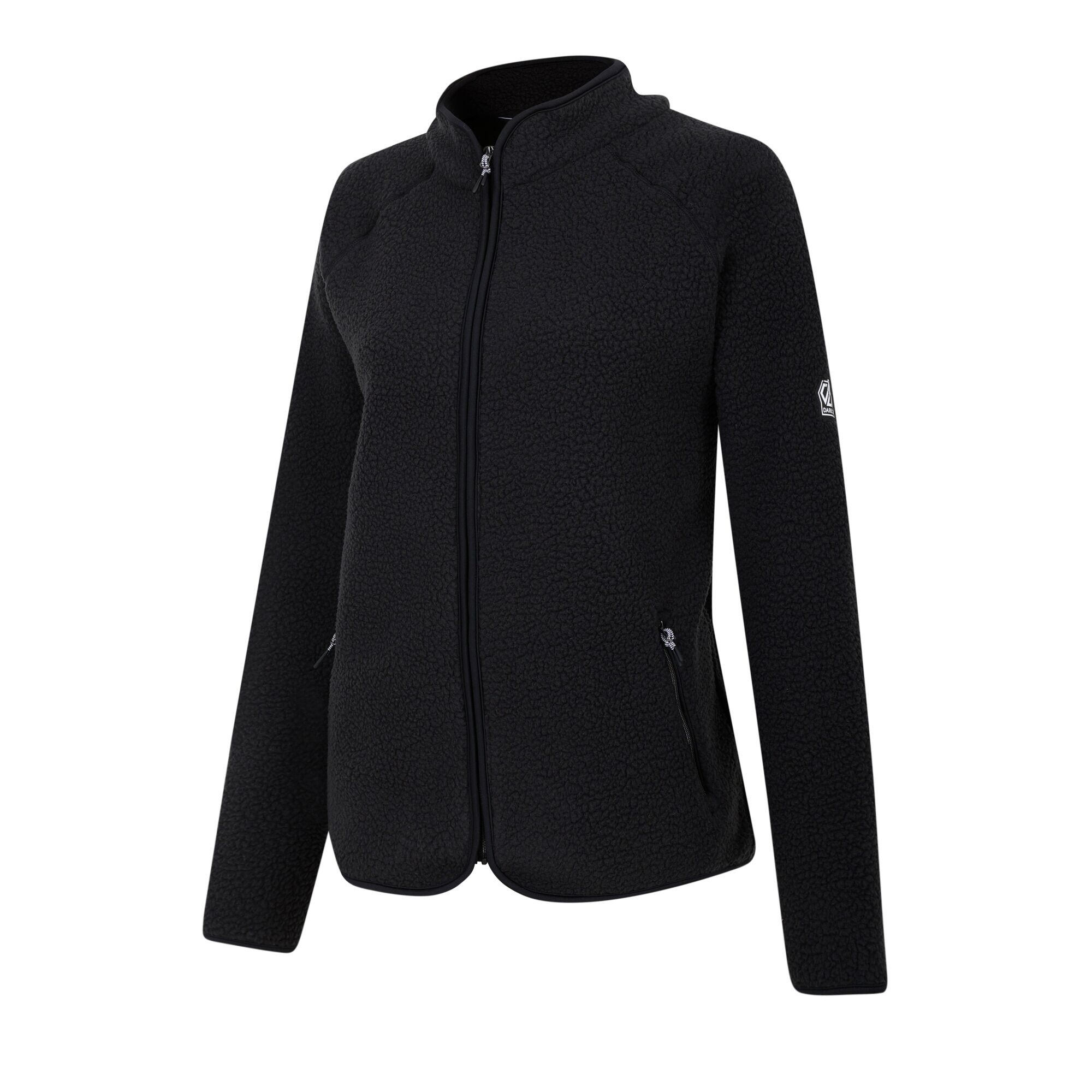 Womens/Ladies Excursion Fleece Jacket (Black) 3/5