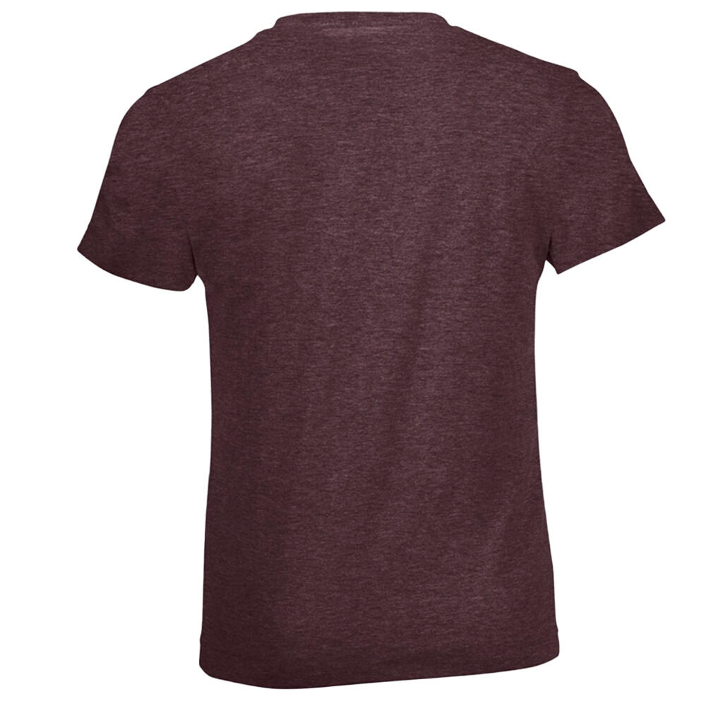 Camiseta de Jaspeado para Niños/Niñas Oxblood 2/4