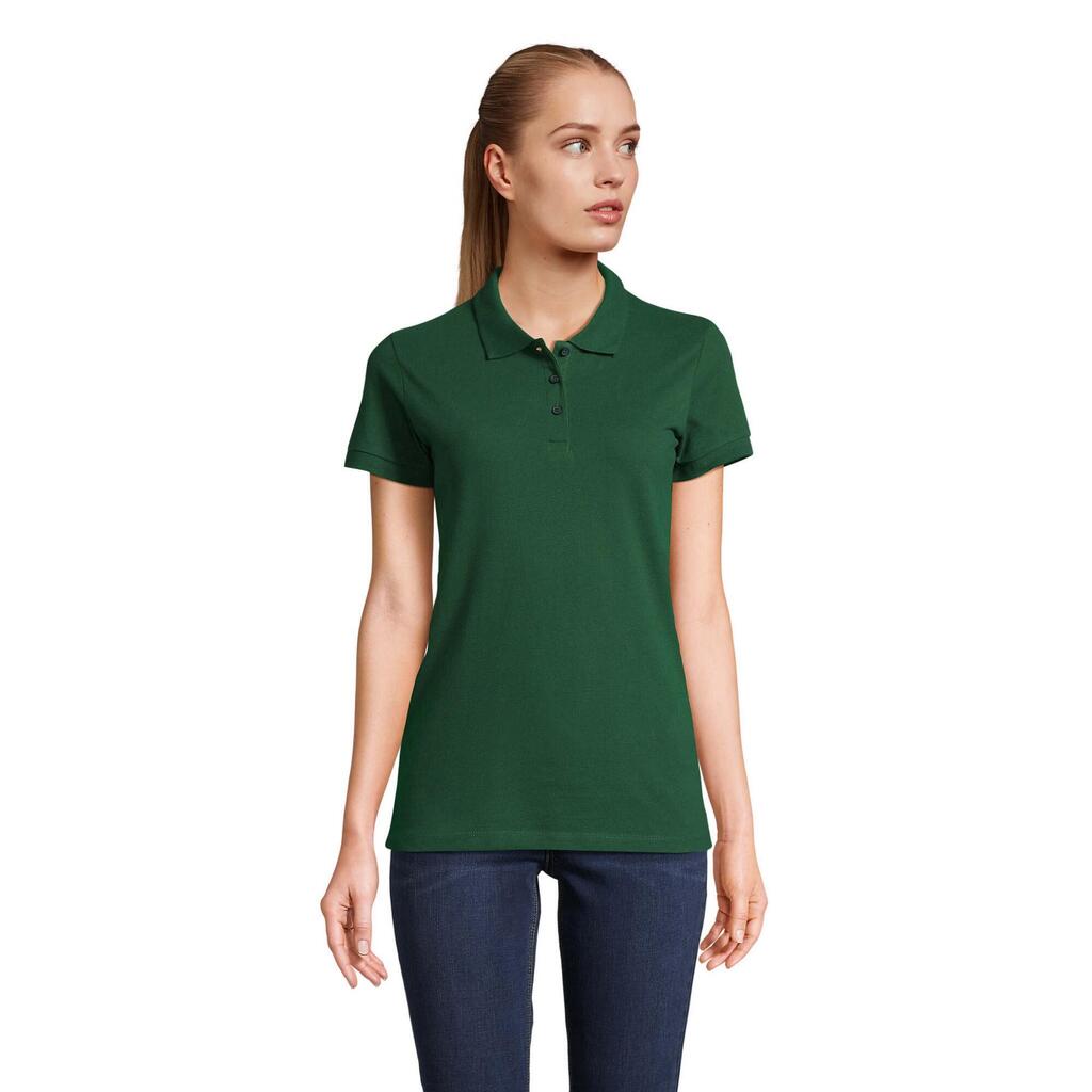 Womens/Ladies Perfect Polo Shirt (Bottle Green)