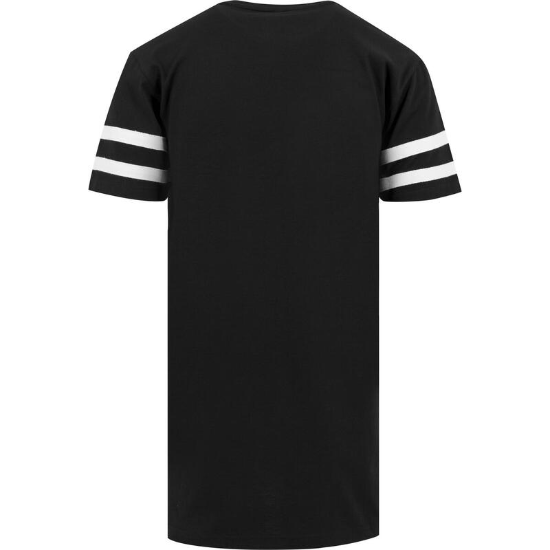 Camiseta de Rayas para Adultos Unisex Negro, Blanco