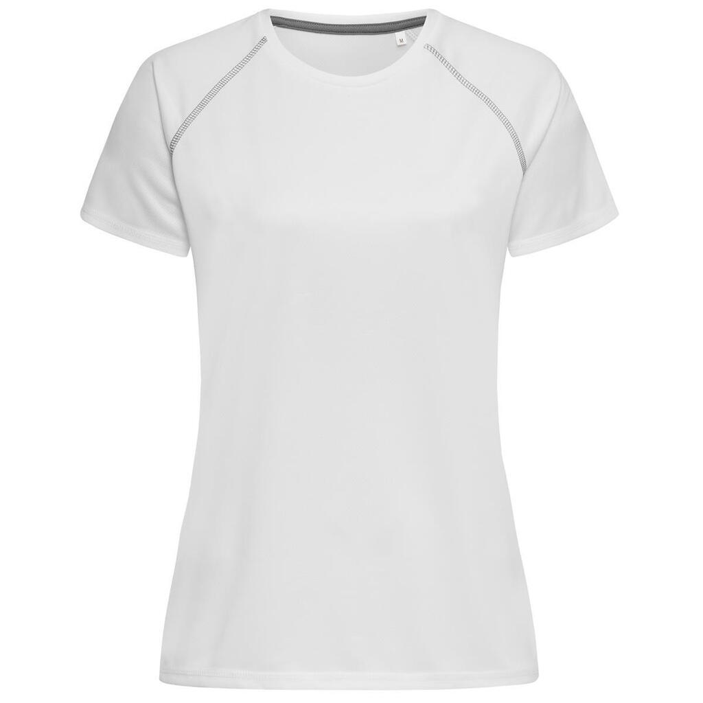 Womens/Ladies Team Raglan Active TShirt (White)