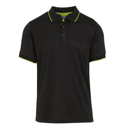 Polo NAVIGATE Homme (Noir / Vert Citron)