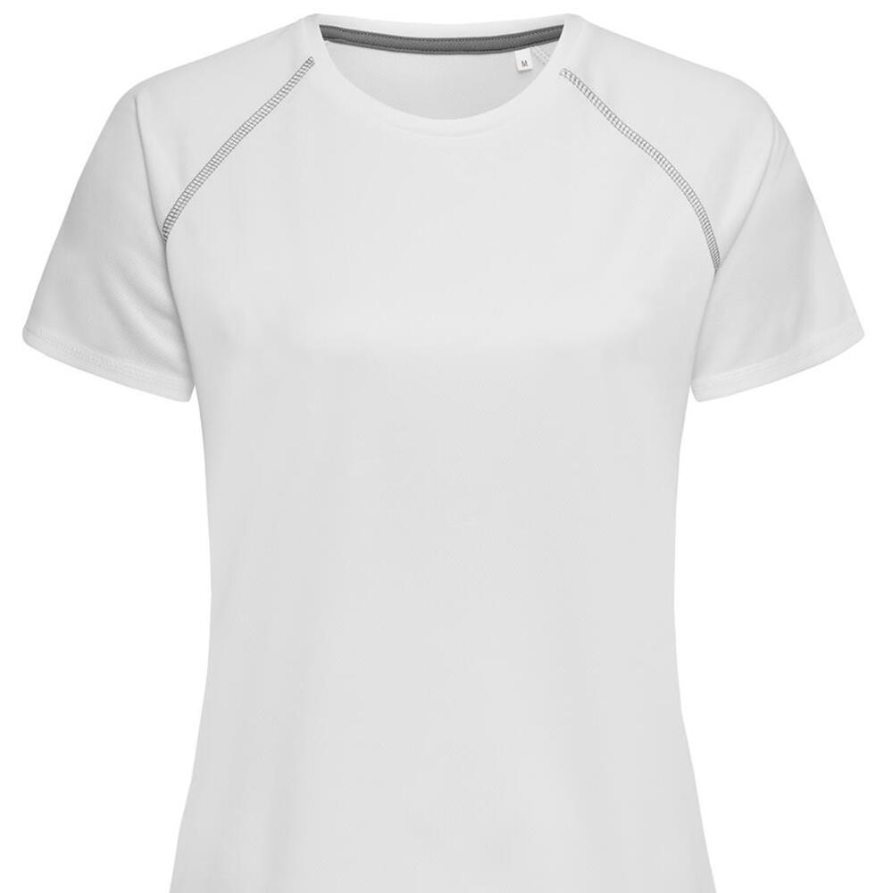 T-Shirt Team Raglan Active para senhora/senhora (Branco) 2/2