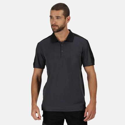 Polo CONTRAST Homme (Noir / Gris)