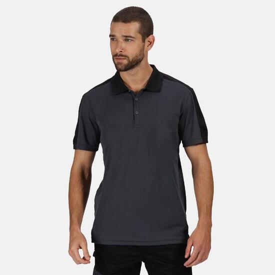 Polo CONTRAST Homme (Gris / Noir)