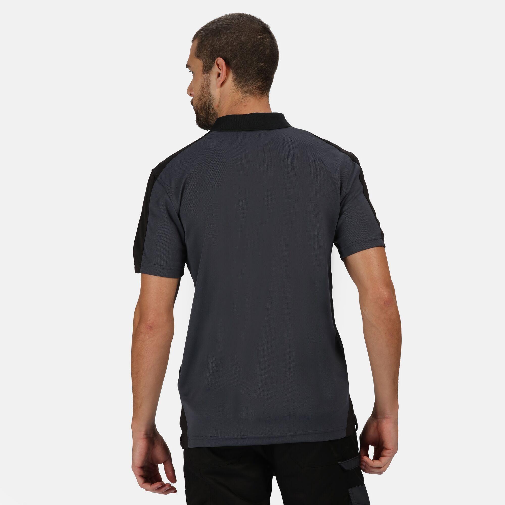 Polo CONTRAST Homme (Gris / Noir) 4/5