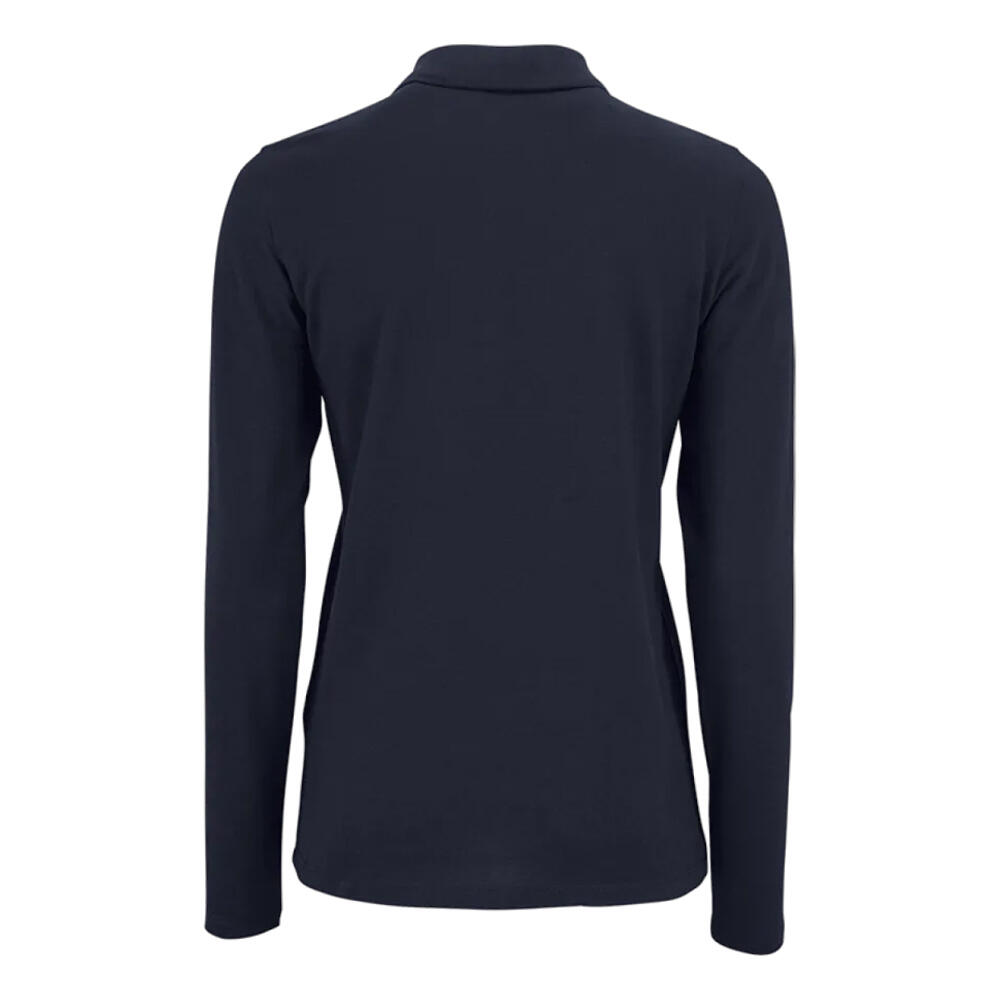 Maglietta Polo Manica Lunga Donna SOLS Perfect Blu Scuro 2/4