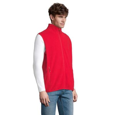 Uniseks fleece bodywarmer met rits voor volwassenen (rood)