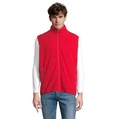 Uniseks fleece bodywarmer met rits voor volwassenen (rood)