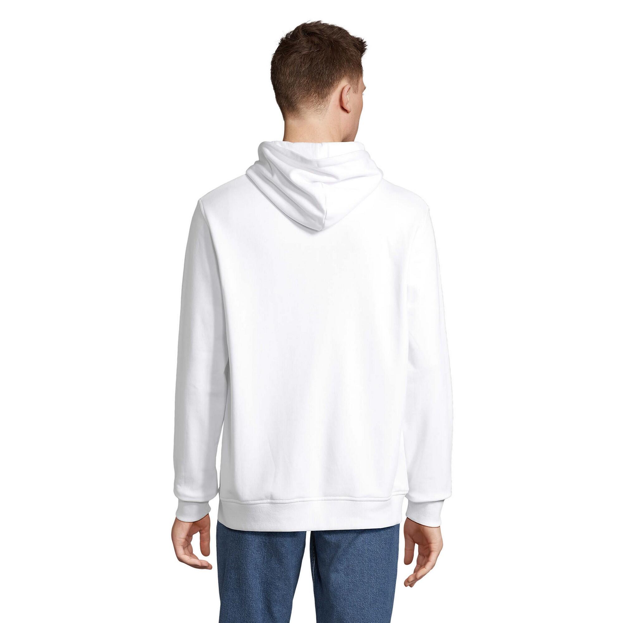 Felpa Con Cappuccio Uomo SOLS Constellation Bianco 2/3