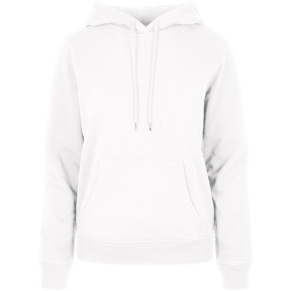 Casaco com capuz para senhora/senhora branco