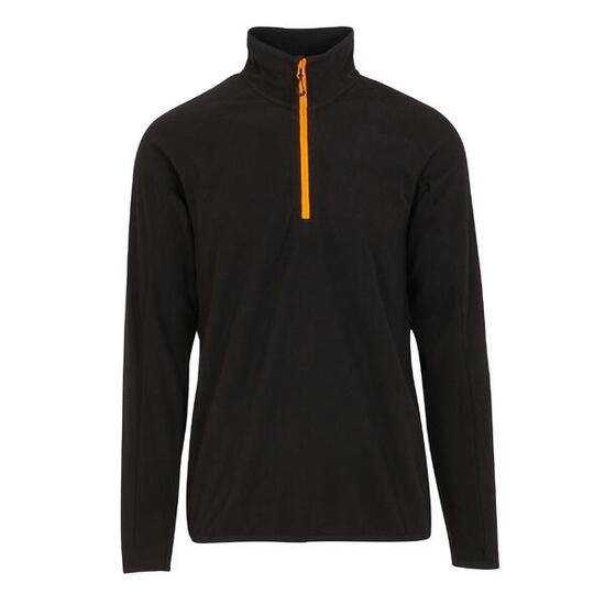 Heren Navigate Half Zip Fleece (Zwart/Oranje Pop)