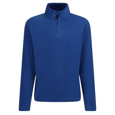 Heren micro zip neck fleece top (fles groen)