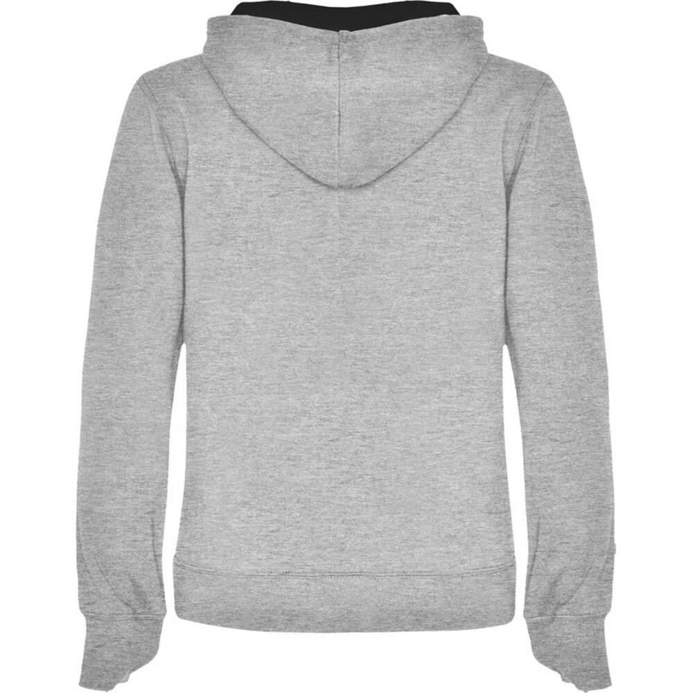 Felpa Con Cappuccio Donna Roly Urban Grigio Erica Nero 2/4