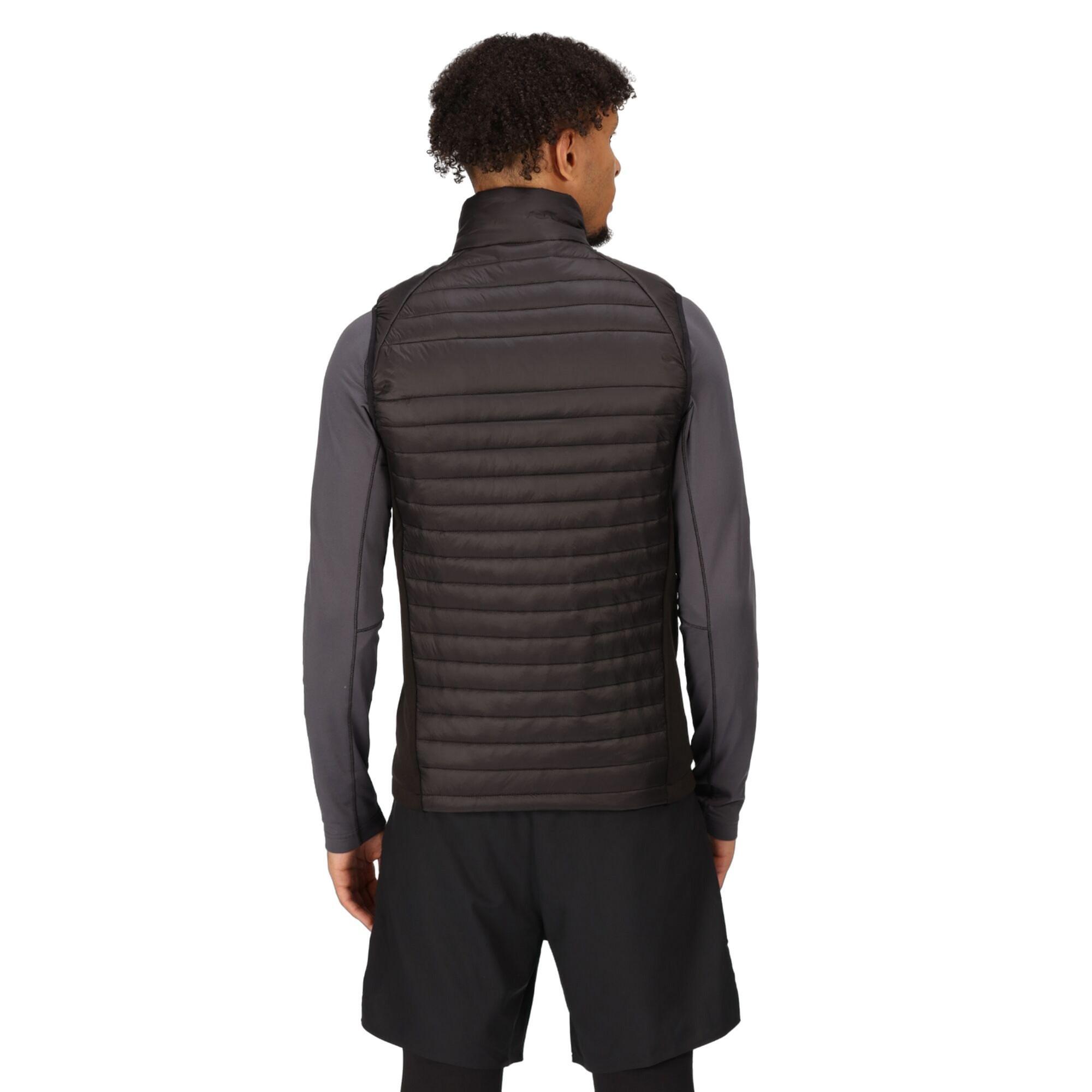 Gilet Trapuntato Ibrida Uomo Regatta Navigate Nero Rosso Classico 4/5