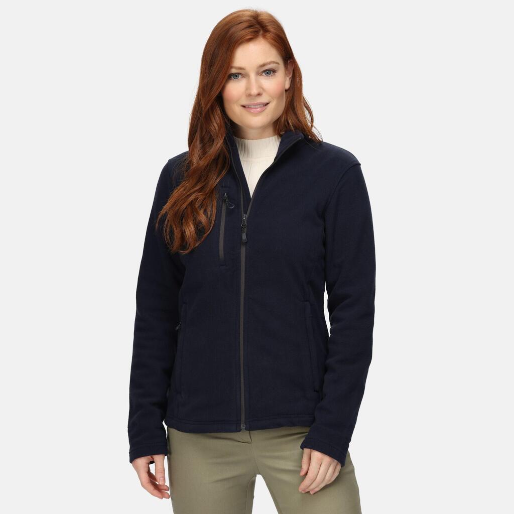 Womens/Ladies Honestly Made Full Zip Fleece (Navy)