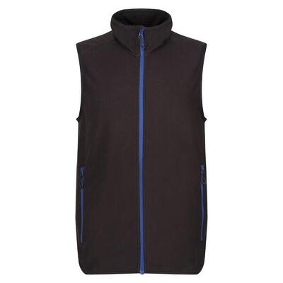 Heren navigate fleece gilet (zwart/nieuw royal)