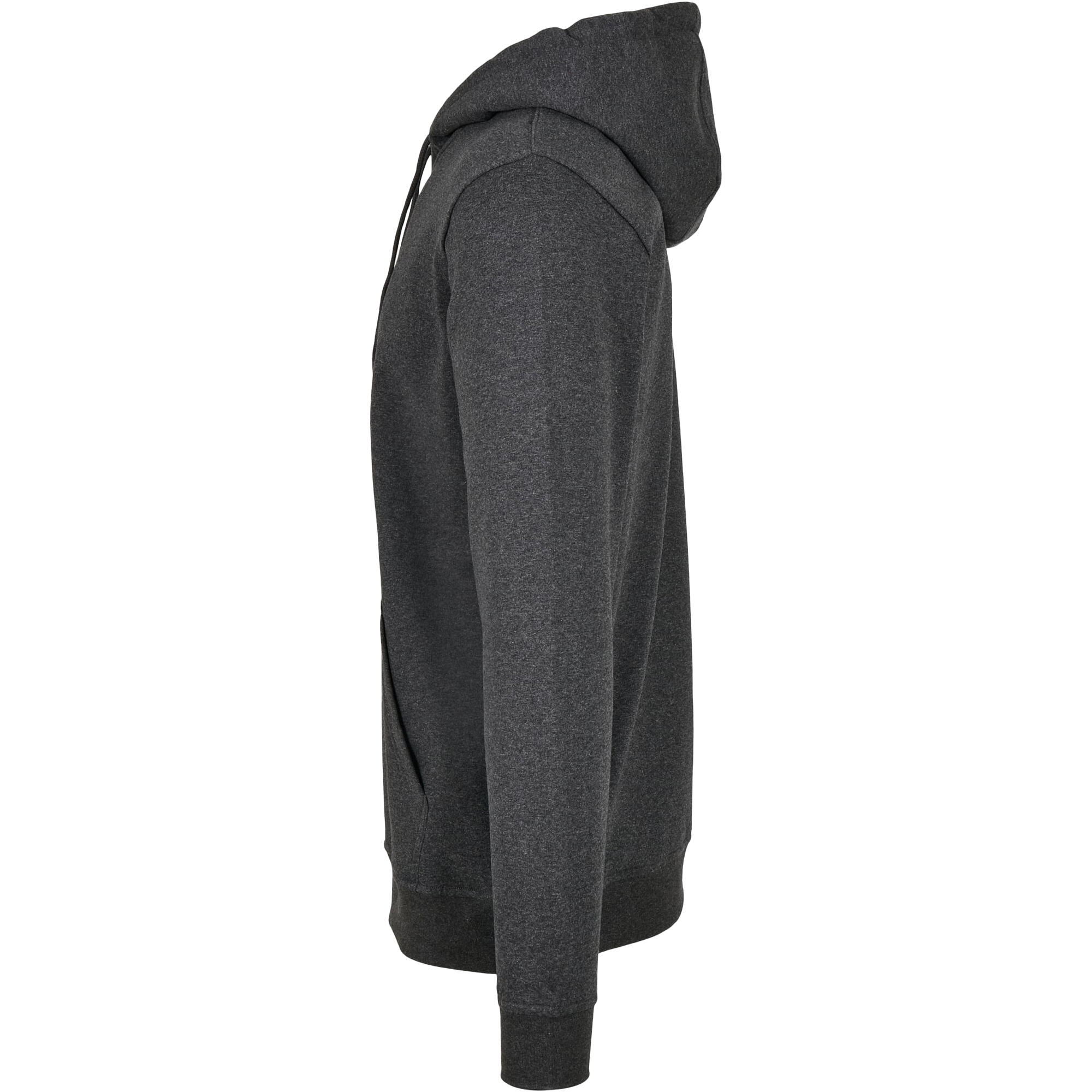Unisex Volwassenen Basic Hoodie (Houtskool) 3/3