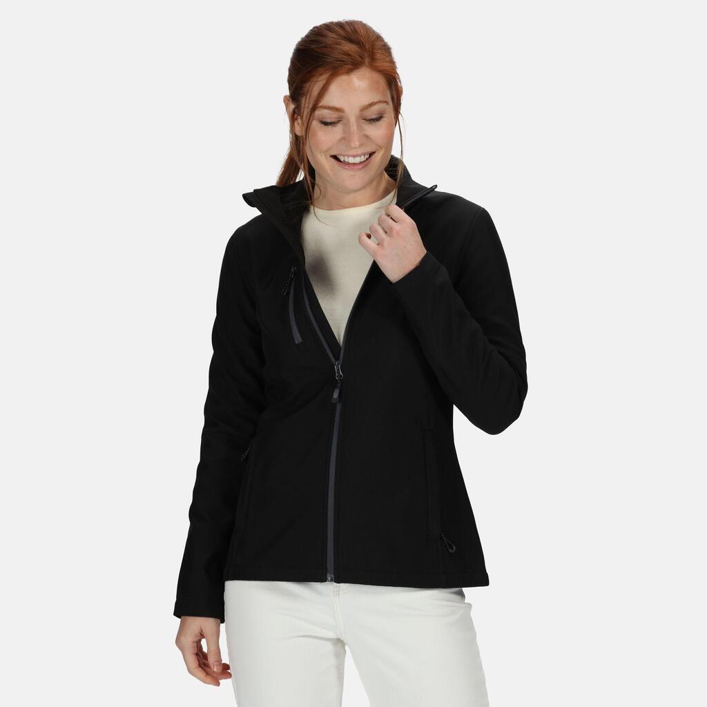 Womens/Ladies Honestly Made Full Zip Fleece (Black)