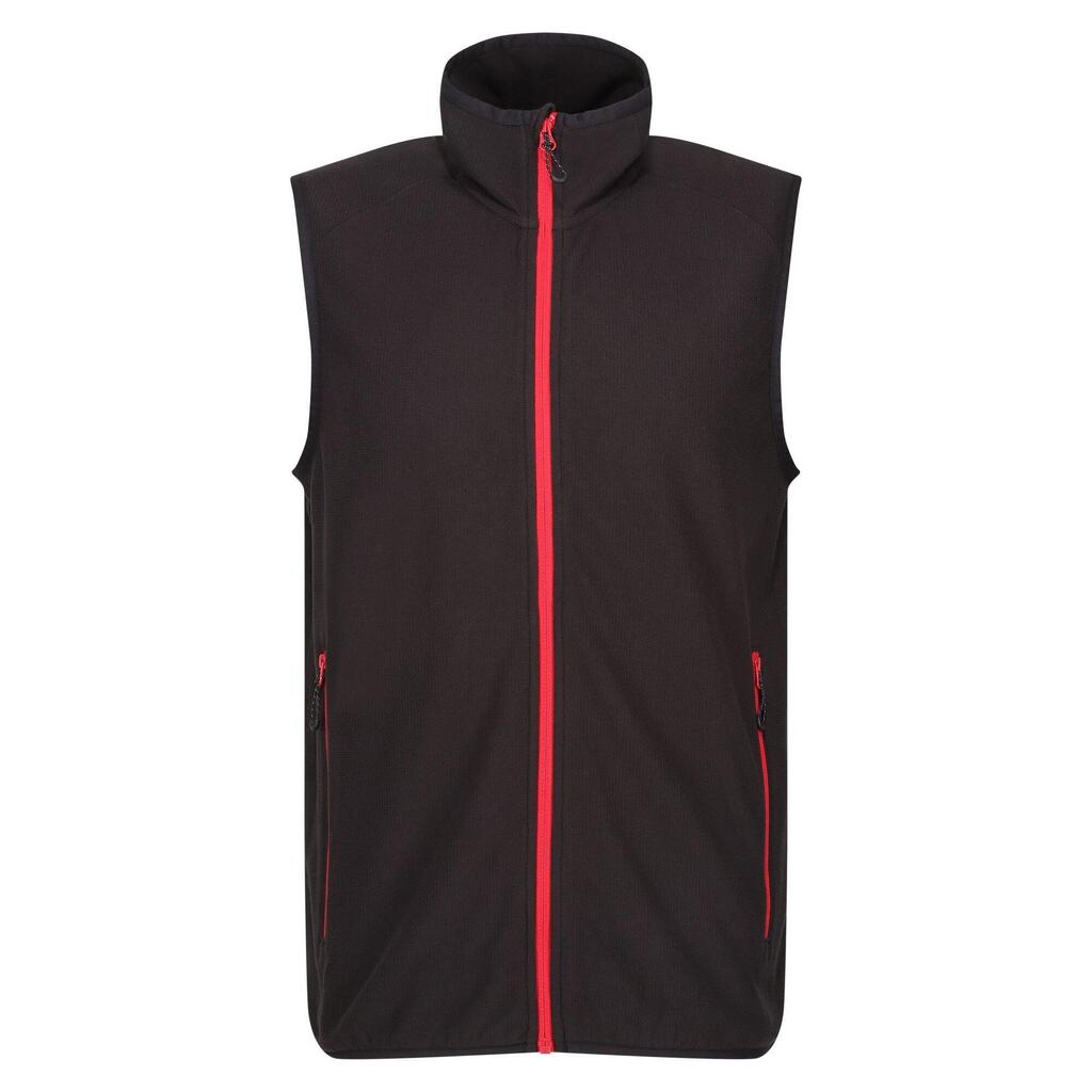 Mens Navigate Fleece Gilet (Black/Classic Red)
